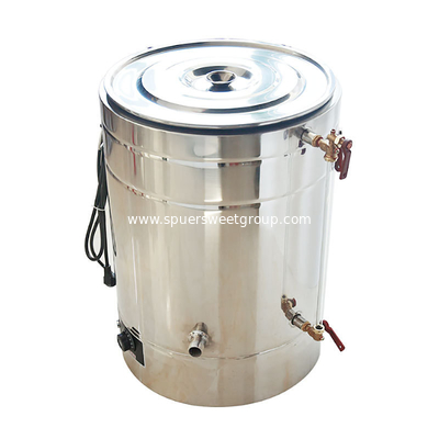 50kg/100kg/200kg Wax Melter Honey Storage Tank Stainless Steel Storage Tank with Heater Honey Bucket Pail