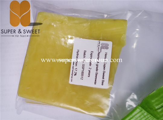 China Manufactory Light Yellow Bee Wax Block Bulk Beeswax supplier