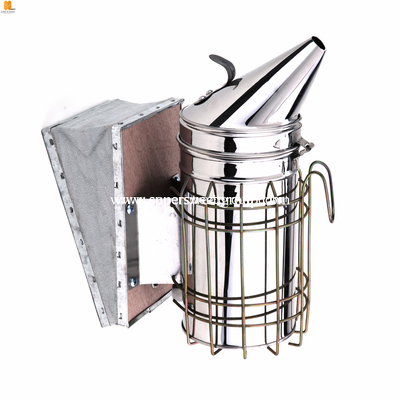 Beekeeping tools stainless steel leather bee smoker for beekeeper