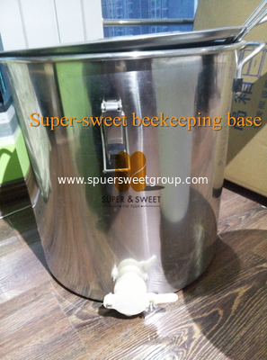 high quality stainless steel 201 honey tank with cover and valve 25kg