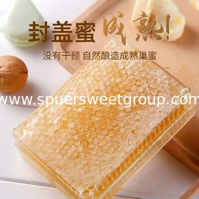 Wholesale Premium 100% Pure Natural Raw Edible Honeycomb 500g Box HACCP Certified Gourmet Superfood for Bakery Retail