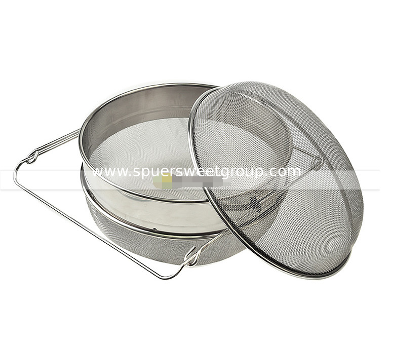 Food Grade 304 Double Sieve Stainless Steel Bucket Top Honey Strainer /Filter for Honey processing /Extraction and