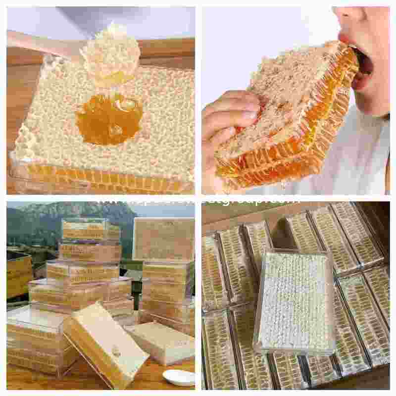 Wholesale Premium 100% Pure Natural Raw Edible Honeycomb 500g Box HACCP Certified Gourmet Superfood for Bakery Retail
