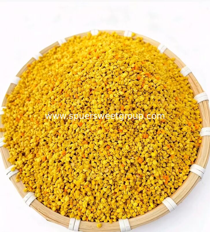 2026 Wholesale 100% Pure Natural Wild Harvest Raw Mixed Camellia Rape Bee Pollen Granules Food Grade 25kg Bulk Bag Supplement
